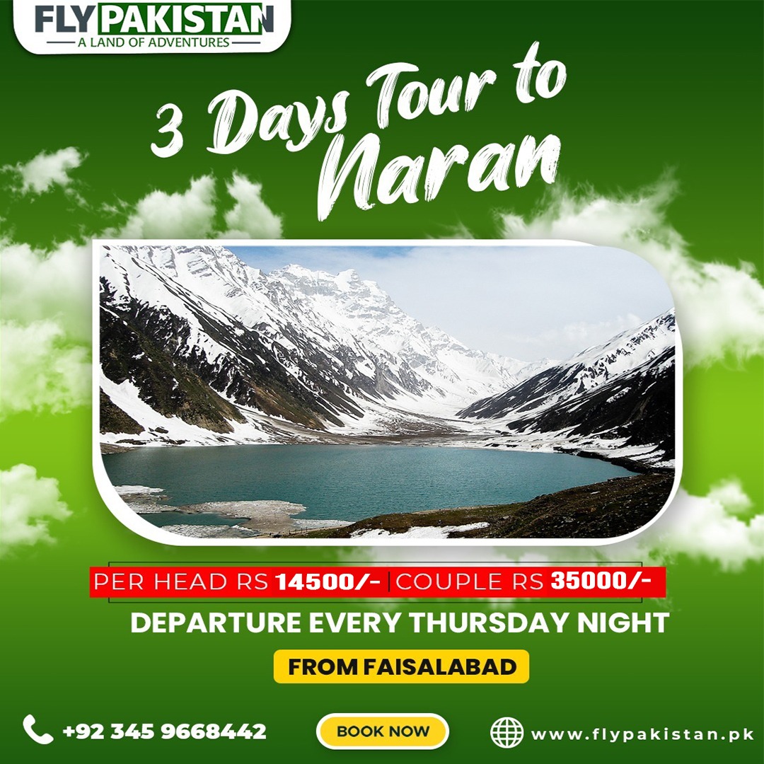 Book Deal 3 Days Tour To Naran And Saif Ul Malook Lake August 2024